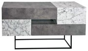 Artekko Artekko Eros Anthracite Μπουφές MDF/Μέταλλο Γκρι/Λευκό (145x40x82)cm 783-0121