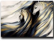 Πίνακας Καμβάς 895FNA1189 100x70cm Multi Wallity Οριζόντιοι Ξύλο, Καμβάς