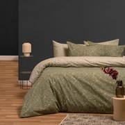 Σεντόνια Wang Με Λάστιχο (Σετ 3τμχ) Olive Melinen Μονό 100x232cm Βαμβάκι-Πολυέστερ
