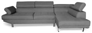 ZITA PLUS CORNER GREY ΥΦΑΣΜΑ ΑΡΙΣΤΕΡΗ ΓΩΝΙΑ 250X153εκ. 250X153X70/80εκ.40.0048