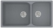 Sanitec Classic 307 Metallic Silver Νεροχύτης