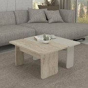 Τραπεζάκι σαλονιού σετ 2τμχ Sevilla Megapap χρώμα sandstone - travertine 75x75x37,4εκ.-GP042-0300,1