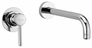 Sanitec Rome 00-99-00639 Μπαταρία νιπτήρα εντοιχιζόμενη Χρώμιο
