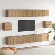 vidaXL Set καμπίνων τηλεόρασης  6 τεμαχίων Καρυδιά Επεξεργασμένο ξύλο