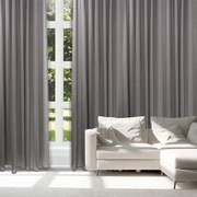 Κουρτίνα 2225 Με Τρουκς Grey Das Home 300x265 Πολυέστερ