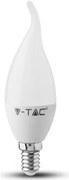 LED V-TAC Λαμπα E14 4W κερακι σχήμα φλόγας Φώς Ημέρας 4156