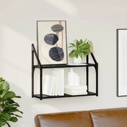 Ράφι Τοίχου Μαύρη δρυς 60 x 21 x 51 cm Επεξεργασμένο ξύλο