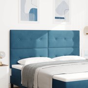 vidaXL Κεφαλάρι με Κουμπιά Σκούρο Μπλε 180 εκ. Βελουτέ