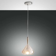 Φωτιστικό Οροφής Lila 3481-40-125 Amber Fabas Luce Μέταλλο,Γυαλί