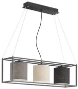 Κρεμαστό Φωτιστικό Οροφής Γκρι-Μαύρο-Μπεζ Gilli 60809 Fischer Honsel-60809-Γκρι 60809