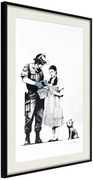 Αφίσα - Banksy: Stop and Search  - 40x60 - Μαύρο - Με πασπαρτού