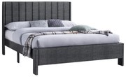 Επενδυμένο Κρεβάτι KREDEN Διπλό Γκρί 160x200 εκ. 170x217x116 εκ.