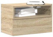Κομοδίνο Επιτοίχιο Sonoma Δρυς 45x26x28,5 εκ. - Καφέ