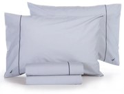 Σεντόνια Nau Wave Solid (Σετ 4τμχ) Silver Nautica Διπλό 200x270cm 100% Βαμβάκι