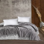 Κουβέρτα Πικέ Jacquard Grey DimCol Υπέρδιπλo 220x240cm 100% Βαμβάκι
