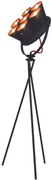 HL-3578-7F BRANDON WHITE &amp; MAT GOLD FLOOR LAMP