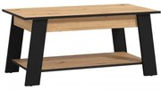 ΤΡΑΠΕΖΑΚΙ ΣΑΛΟΝΙΟΥ PIAVE ARTISAN OAK-ΜΑΥΡΟ ΜΑΤ 101x55x47εκ 11013083