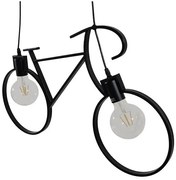 Κρεμαστό Φωτιστικό Οροφής 2xE27 Μαύρο 67x1.5xΥ41cm BIKE BLACK 01213 Globostar-1213-Μαύρο 01213