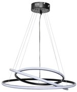 Κρεμαστό Φωτιστικό Οροφής LED 80W 3CCT Cronos-50 Heronia Lighting 01-0358 Μαύρο