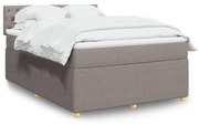 ΚΡΕΒΑΤΙ BOXSPRING ΜΕ ΣΤΡΩΜΑ TAUPE 140X190 ΕΚ. ΥΦΑΣΜΑΤΙΝΟ 3287462