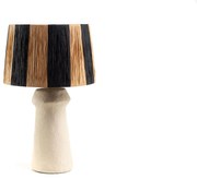 Επιτραπέζιο Φωτιστικό Juvela Raffia Beige Black (42x42x54) Soulworks 0880006 - ows.0880006
