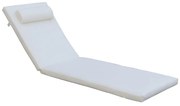 Μαξιλάρι SUNLOUNGER Ύφασμα Εκρού 196(78+118)x60x7cm