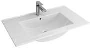 KARAG LT 7506 Νιπτήρας Επίπλου Λευκό Πορσελάνη 81x47x18cm