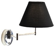 Απλίκα Τοίχου Aca Suwon SUWB01B Chrome/Black