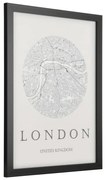 Κάδρο London Roberval 423026 32,5x45cm Black Eglo Κάθετοι