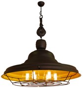 HL-300W-6P DRONE BROWN RUSTY &amp; YELLOW PENDANT HOMELIGHTING 77-3215