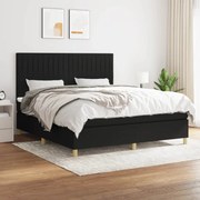 ΚΡΕΒΑΤΙ BOXSPRING ΜΕ ΣΤΡΩΜΑ ΜΑΥΡΟ 160X200 ΕΚ. ΥΦΑΣΜΑΤΙΝΟ 3142507