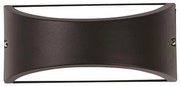 ΑΠΛΙΚΑ ΤΟΙΧΟΥ ΟΒΑΛ E27 MAX 10W LED 220X99X100 IP54 ΜΑΥΡΗ PRO ARTE ILLUMINA Eurolamp 145-20214