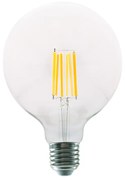 LED FILAMENT E27 G125 12W 4000K 230V AC 1600LM RA80 ACA PALA12512NW