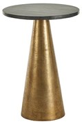Liberta CONO COFFEE TABLE ΜΑΥΡΟ ANTIQUE BRASS 36x36xH51cm 36x36xH51cm 04-0884