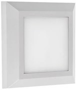 Απλίκα Φωτιστικό Τοίχου LED 3W 3CCT IP65 25x25cm Slim Pro Eurolamp-145-52084-Λευκό 145-52084