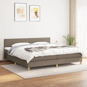 ΚΡΕΒΑΤΙ BOXSPRING ΜΕ ΣΤΡΩΜΑ TAUPE 200X200 ΕΚ. ΥΦΑΣΜΑΤΙΝΟ 3140485