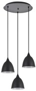 Φωτιστικό Οροφής SE21-BL-B10-3BL-MS2 ADEPT PENDANT Black Metal Shade + - 51W - 100W - 77-9047