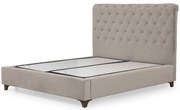 Κρεβάτι Με Αποθηκευτικό Χώρο Deluxe (Για Στρώμα 160x200cm) 771MND1169 160x200x130cm Beige Διπλό