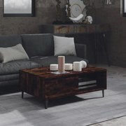 Τραπεζάκι Σαλονιού Καπνιστή Δρυς 90x60x35 εκ. από Επεξ. Ξύλο 813173