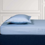 Σεντόνι Μονό Με Λάστιχο (100x200+35) Greenwich Polo Club Loft Rhombus Γαλάζιο