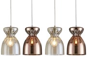 Φωτιστικό Οροφής  SE4314-04 DOMENICO PENDANT CONGAC-COPPER GLASS+ - 51W - 100W - 77-3719