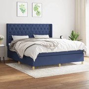 ΚΡΕΒΑΤΙ BOXSPRING ΜΕ ΣΤΡΩΜΑ ΜΠΛΕ 160X200 ΕΚ. ΥΦΑΣΜΑΤΙΝΟ 3132247