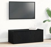 vidaXL Κάβα τηλεόρασης σε Μαύρη Δρυς 80x34x30 εκ από Επεξεργασμένο ξύλο