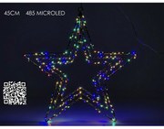 Αστέρι Τριπλό 485 Πολύχρωμα Micro LED RGB Φ45cm