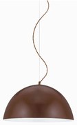 Φωτιστικό Οροφής Κρεμαστό 100-09830-03 E27 D35cm Brown Leather Luma