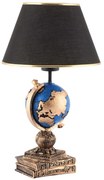 Φωτιστικό Επιτραπέζιο World 390FLH2250 25x50cm E27 40W Black-Blue Opviq