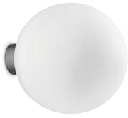 Απλίκα Φωτιστικό Τοίχου γυάλινο λευκό Mapa Bianco Ideal Lux-59808-Λευκό 059808