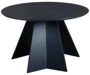 Τραπέζι Bibble pakoworld MDF σε μαύρη απόχρωση Φ120x76εκ (1 τεμάχια)