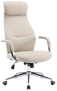 Καρέκλα γραφείου διευθυντή Ferka pu σε μπεζ απόχρωση 64x71x120-128εκ 64x71x120 εκ.