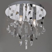 Πλαφονιέρα Metal &amp; Crystal SOMER353C Clear Κρύσταλλο,Μέταλλο